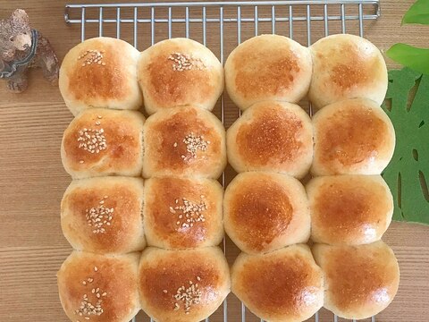 全粒粉deちぎり丸パン (オーバーナイト法)